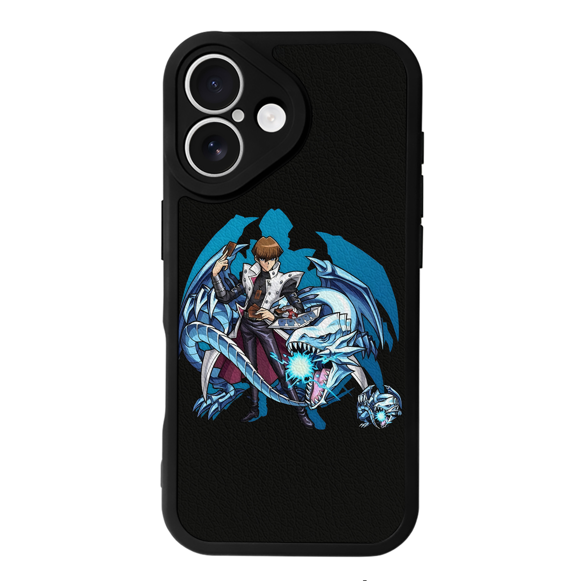 （画像用） 遊☆戯☆王 Yu-Gi-Oh! 【iPhone 16シリーズ対応】シリコンスマホケース（レザー調） 材質：シリコン